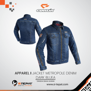 CONTINMOTO JACKET METROPOLE DENIM – DARK BLUE- L