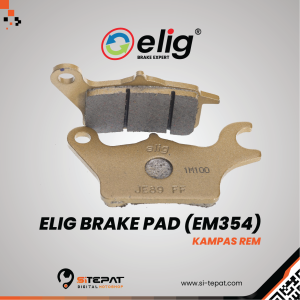 ELIG BRAKE PAD (EM354) BEAT FI & NEW BEAT FI 2021, VARIO CBS CARBU 125 & OLD VARIO 150 FI, SCOOPY & NEW SCOOPY 2021, SPACY