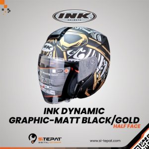 INK DYNAMIC GRAPHIC – MATT BLACK/GOLD L