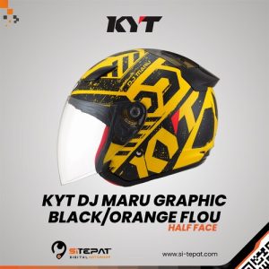 KYT DJ MARU GRAPHIC – CRYMSON/YELLOW M