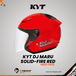 KYT DJ MARU SOLID-FIRE RED M