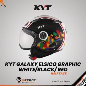 KYT GALAXY ELSICO GRAPHIC – WHITE/BLACK/ RED M