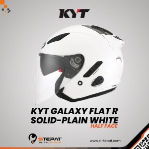 KYT GALAXY FLAT R SOLID-PLAIN WHITE M