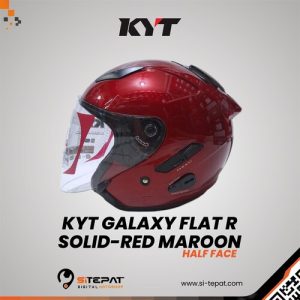 KYT GALAXY FLAT R SOLID-RED MAROON XL