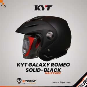 KYT GALAXY ROMEO SOLID-BLACK DOFF XL