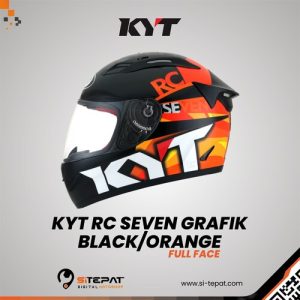 KYT RC SEVEN GRAFIK- BLACK/ORANGE XL
