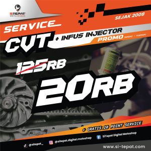 PROMO JANUARI-FEBRUARI (SERVICE CVT+INJECTOR)